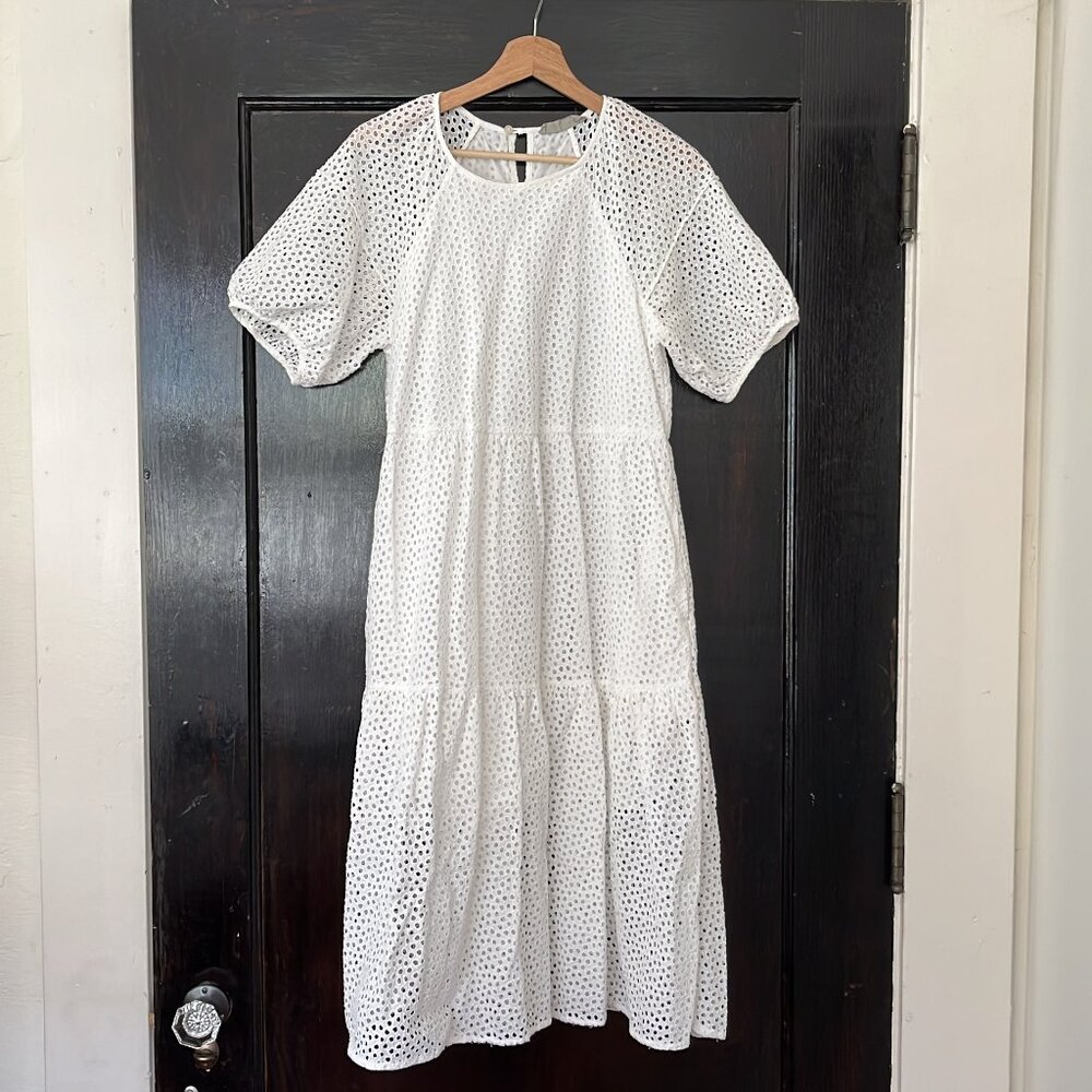 Everlane Tiered Eyelet Dress, S